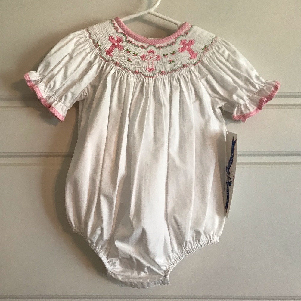 Happy Easter Hand Smocked Outfit